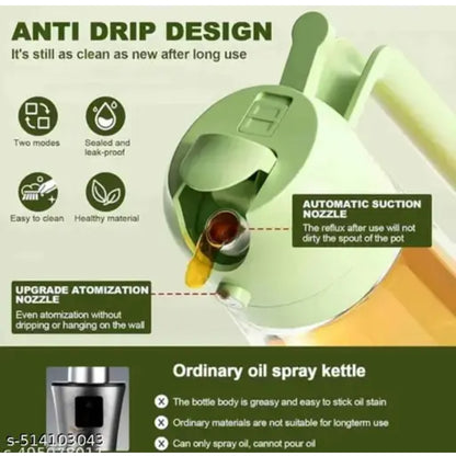 Leak Proof, Oil Spray, Reusable, Dishwasher safe, Portable, Lightweight, Mist Spray